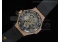 Big Bang 44mm Skeleton Tourbillon RG on Black Rubber Strap