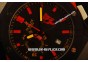 Hublot Big Bang Red Devil Chronograph PVD Case with Black Dial and Black Rubber Strap - Red Markers - 7750 Coating