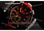 Hublot Big Bang Red Devil Swiss Valjoux 7750 Automatic Movement PVD Case Ceramic Bezel Black Dial and Red Stick Marker Rubber Strap