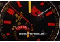 Hublot Big Bang Red Devil Swiss Valjoux 7750 Chronograph Movement PVD Case with Black Dial-Red Stick Markers and Black Rubber Strap