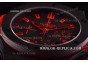 Hublot Big Bang Red Magic Swiss Valjoux 7750 Automatic PVD Case with Black Dial and Red Leather Strap