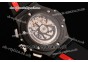 Hublot Big Bang Luna Rossa Limited Edition Swiss Valjoux 7750 Automatic Movement Full Ceramic with Black Dial-Silver Stick Markers and Black Rubber Strap