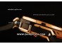 Hublot Big Bang Chronograph Swiss Quartz Rose Gold Case with Black Dial and Black Rubber Strap - Diamond Bezel