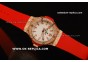 Hublot Big Bang Lady Swiss Quartz Movement Rose Gold/Diamond Case with White Dial and Red Rubber Strap - Rose Gold Markers