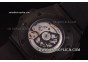 Hublot King Power F1 Swiss Valjoux 7750 Automatic PVD Case with Skeleton Dial and Black Rubber Strap