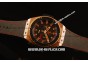 Hublot King Power F1 Swiss Valjoux 7750 Automatic Rose Gold Case  with Black Dial and Black Rubber Strap