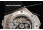 Hublot King Power F1 Swiss Valjoux 7750 Automatic Steel Case with PVD Bezel and Skeleton Dial - Black Rubber Strap