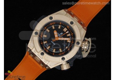 King Power 48mm Oceanographic 4000 Rose Gold Orange