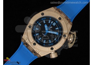 King Power 48mm Oceanographic 4000 Rose Gold Blue