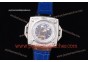 Hublot Masterpiece MP 08 Antikythera Sunmoon 908.NX.1016.GR Skeleton Dial Blue Leather Steel Watch