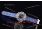 Hublot Masterpiece MP 08 Antikythera Sunmoon 908.NX.1016.GR Skeleton Dial Blue Leather Steel Watch