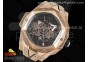 Big Bang Sang Bleu II Chrono RG HRF Best Edition Black Dial on Black Gummy Strap A7750