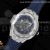 Big Bang Sang Bleu II Chrono SS Diamonds HRF Best Edition Blue Dial on Blue Gummy Strap A7750