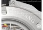 Big Bang Sang Bleu II Chrono SS Diamonds HRF Best Edition White Dial on Black Gummy Strap A7750