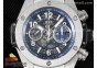 Hublot Big Bang Unico Titanium ZF 1:1 Best Edition Blue Skeleton Dial on Blue Rubber Strap A1280