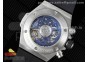 Hublot Big Bang Unico Titanium ZF 1:1 Best Edition Blue Skeleton Dial on Blue Rubber Strap A1280