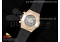 Hublot Big Bang Unico RG Full Diamonds ZF 1:1 Best Edition Skeleton Dial on Black Rubber Strap A1280