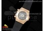 Hublot Big Bang Unico RG Full Diamonds ZF 1:1 Best Edition Skeleton Dial on Black Rubber Strap A1280