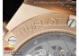 Hublot Big Bang Unico RG Full Diamonds ZF 1:1 Best Edition Skeleton Dial on Black Rubber Strap A1280