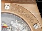 Hublot Big Bang Unico RG Full Diamonds ZF 1:1 Best Edition Skeleton Dial on Black Rubber Strap A1280