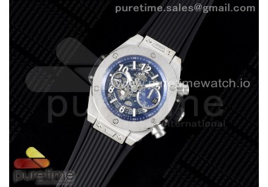 Big Bang Unico SS 45mm BBF 1:1 Best Edition Skeleton Dial on Black Rubber Strap A1280
