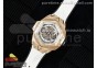 Big Bang Sang Bleu II Chrono RG BBF Best Edition White Dial on White Gummy Strap A7750