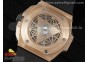 Big Bang Sang Bleu II Chrono RG BBF Best Edition White Dial on White Gummy Strap A7750